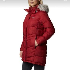 Columbia Red Puffer Coat